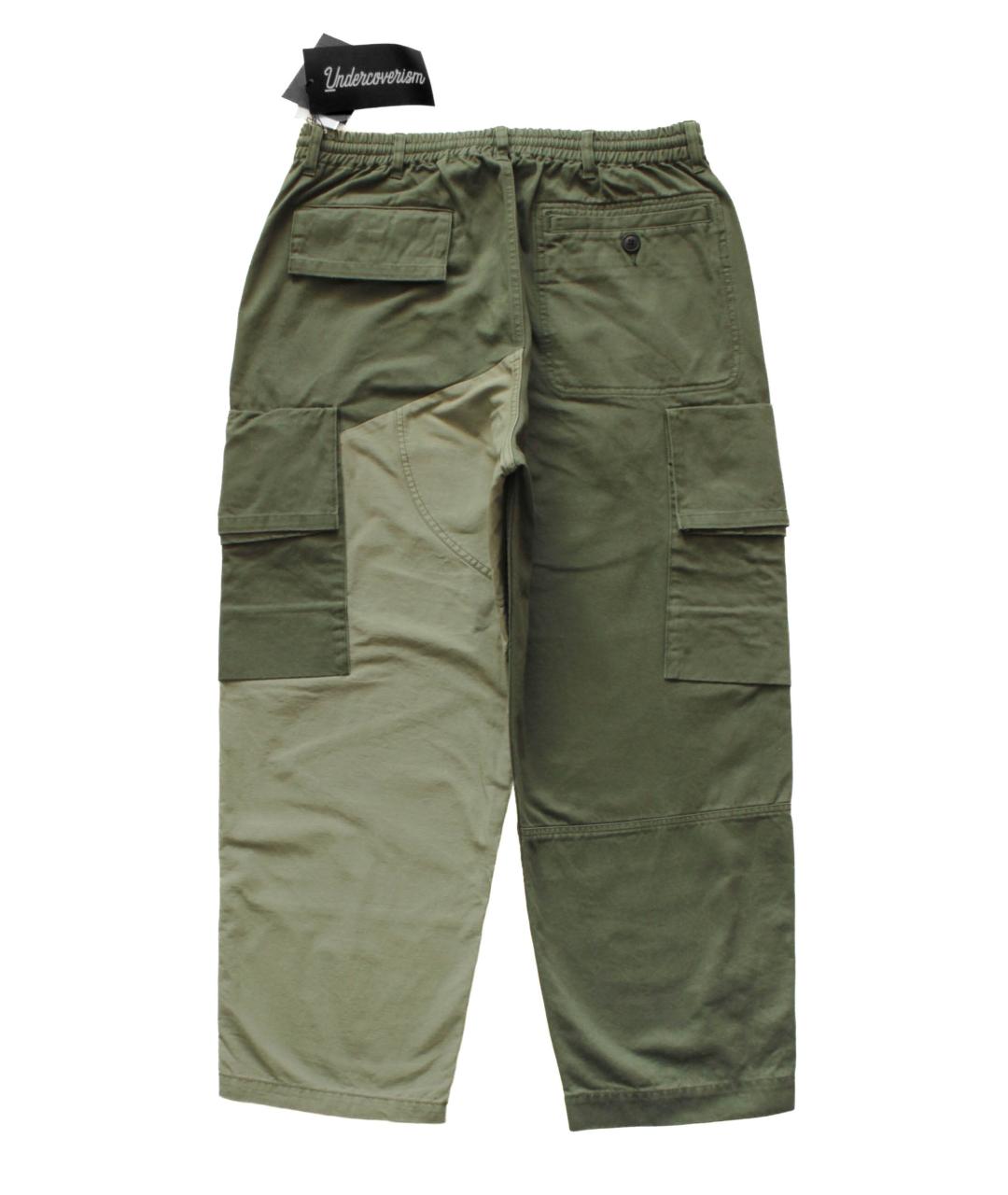 UNDERCOVER Зеленые хлопковые повседневные брюки, фото 2