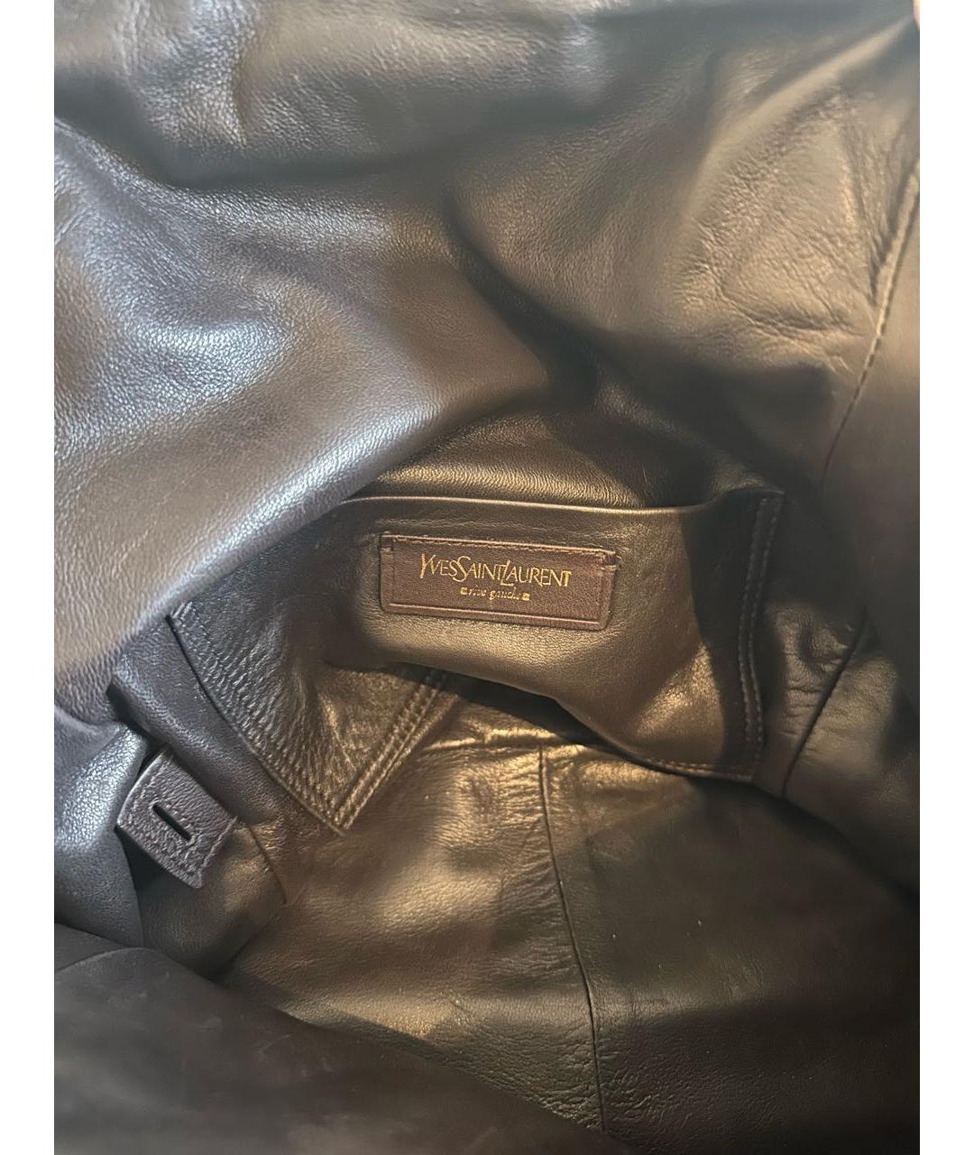YVES SAINT LAURENT BEAUTY Коричневая сумка через плечо из экзотической кожи, фото 4