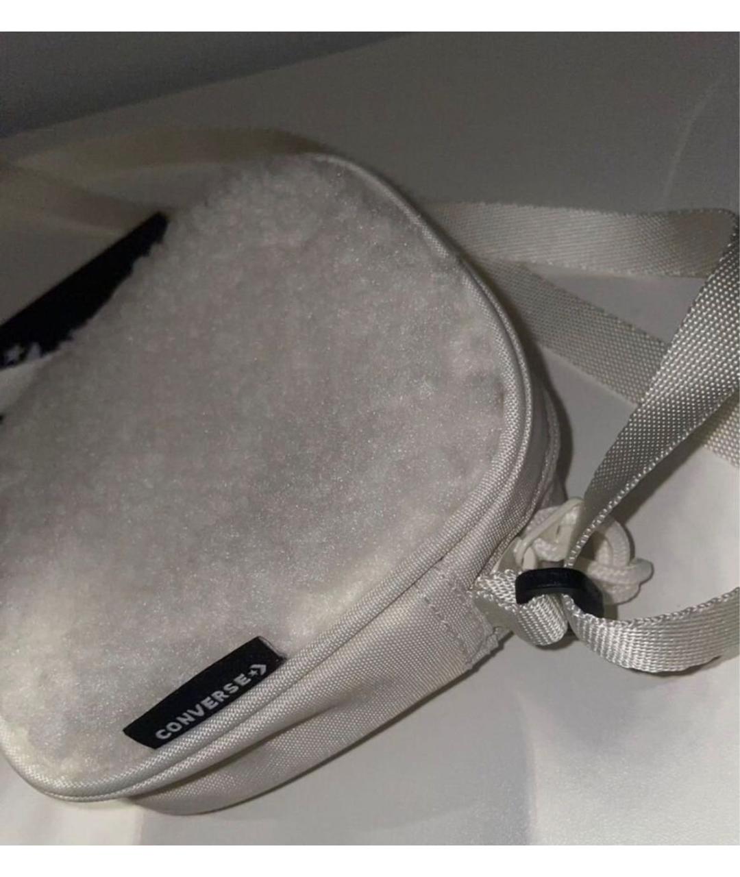 CONVERSE Белая шерстяная сумка через плечо, фото 3