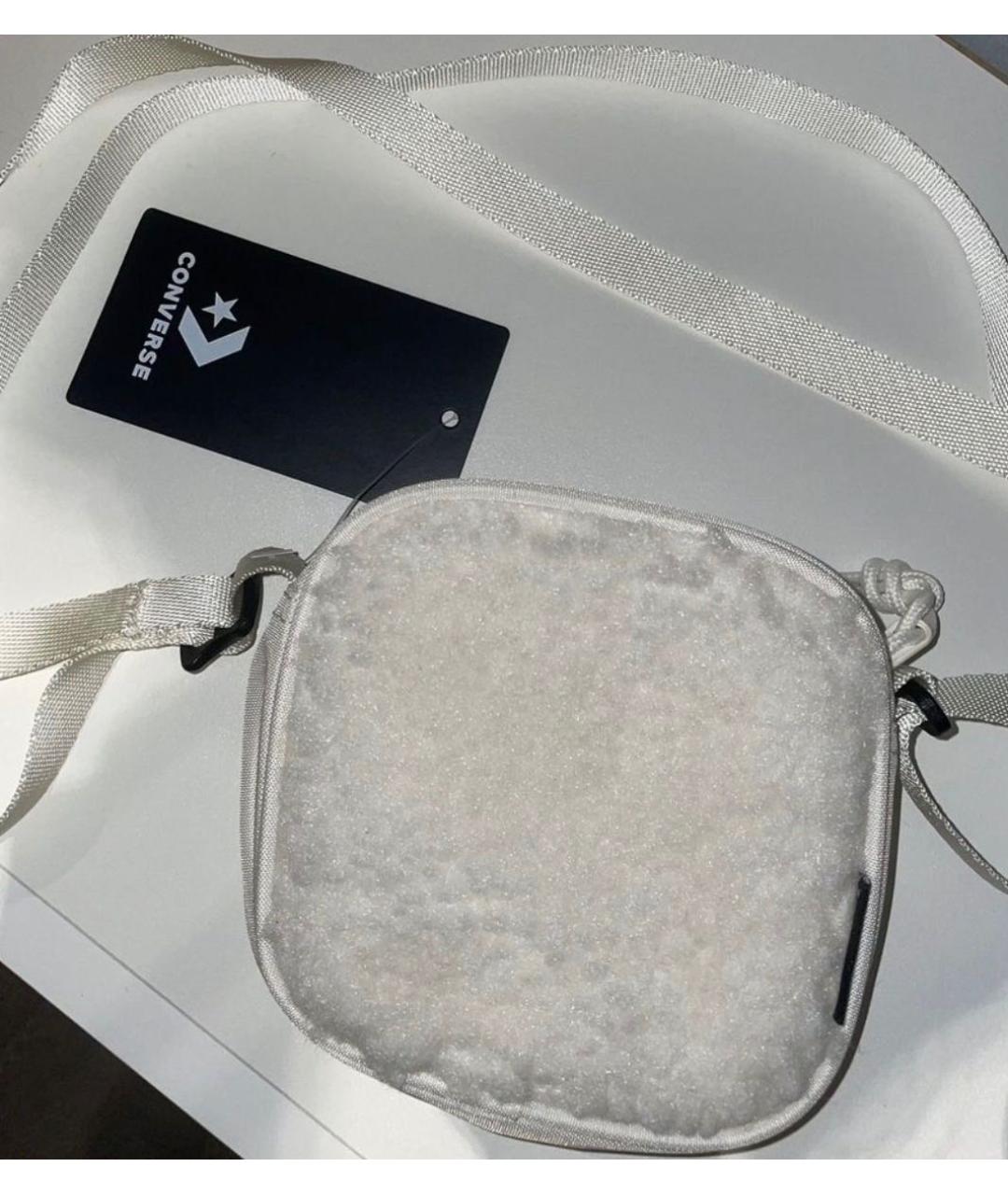 CONVERSE Белая шерстяная сумка через плечо, фото 2