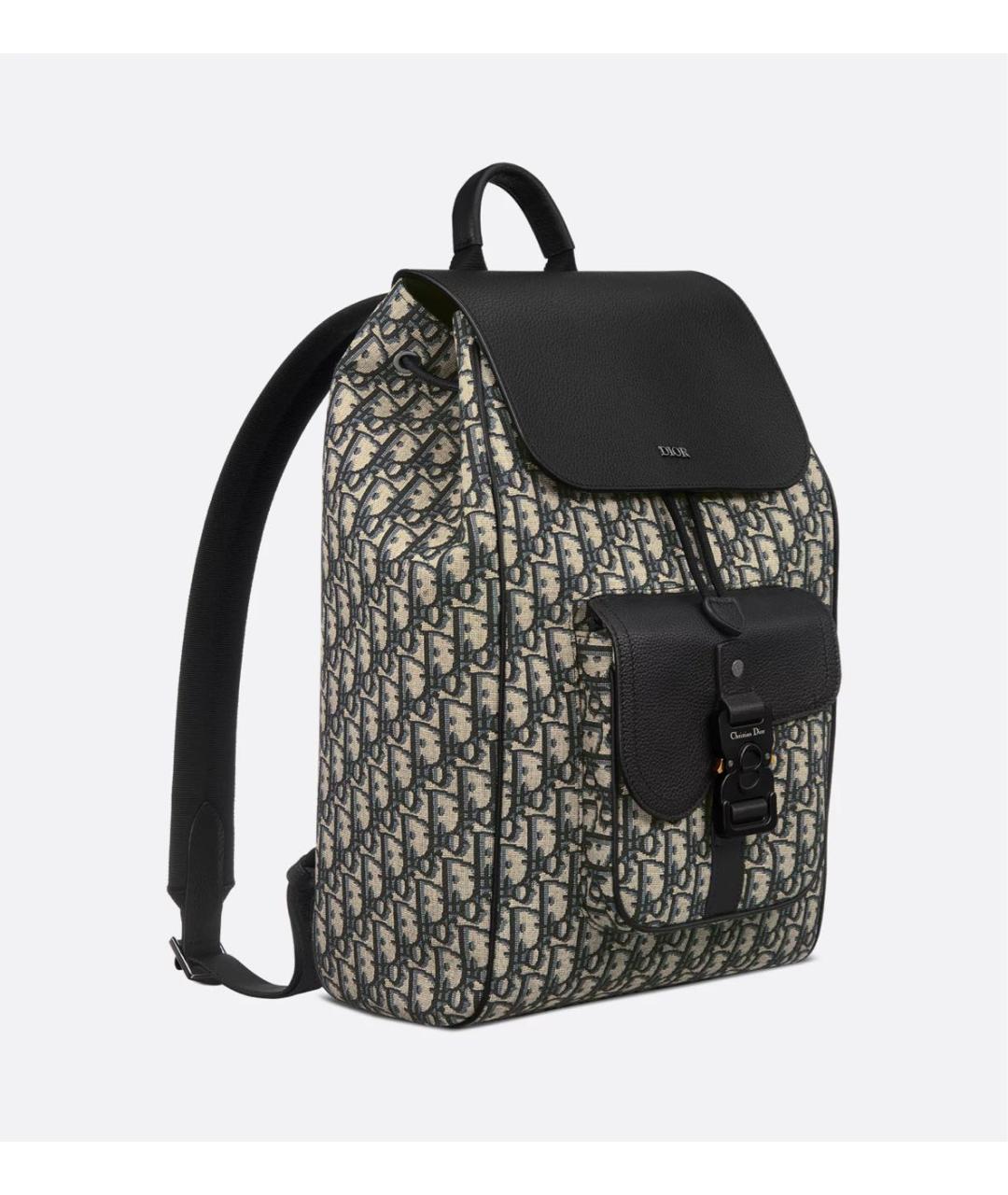 CHRISTIAN DIOR Бежевый тканевый рюкзак, фото 4