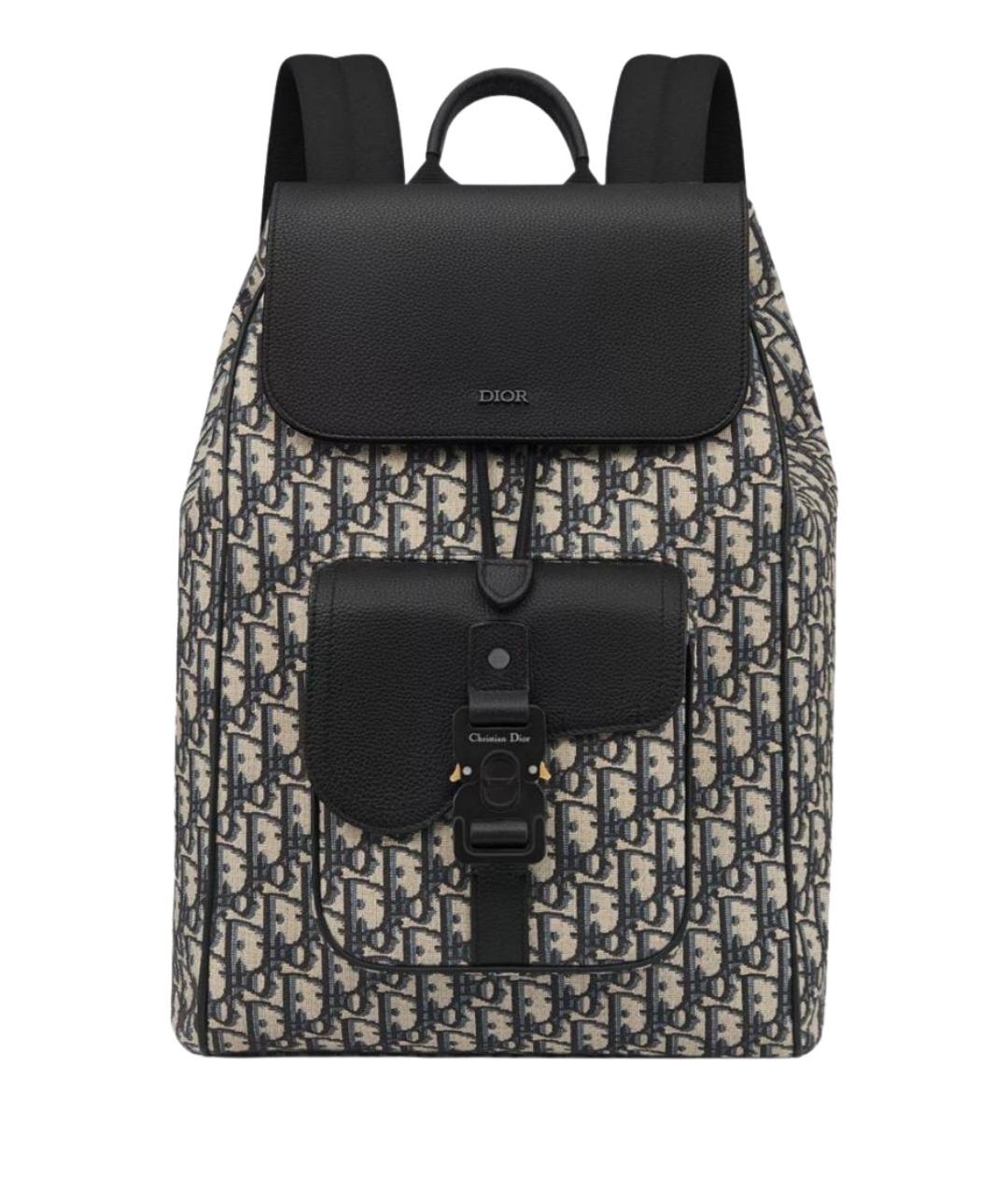 CHRISTIAN DIOR Бежевый тканевый рюкзак, фото 1