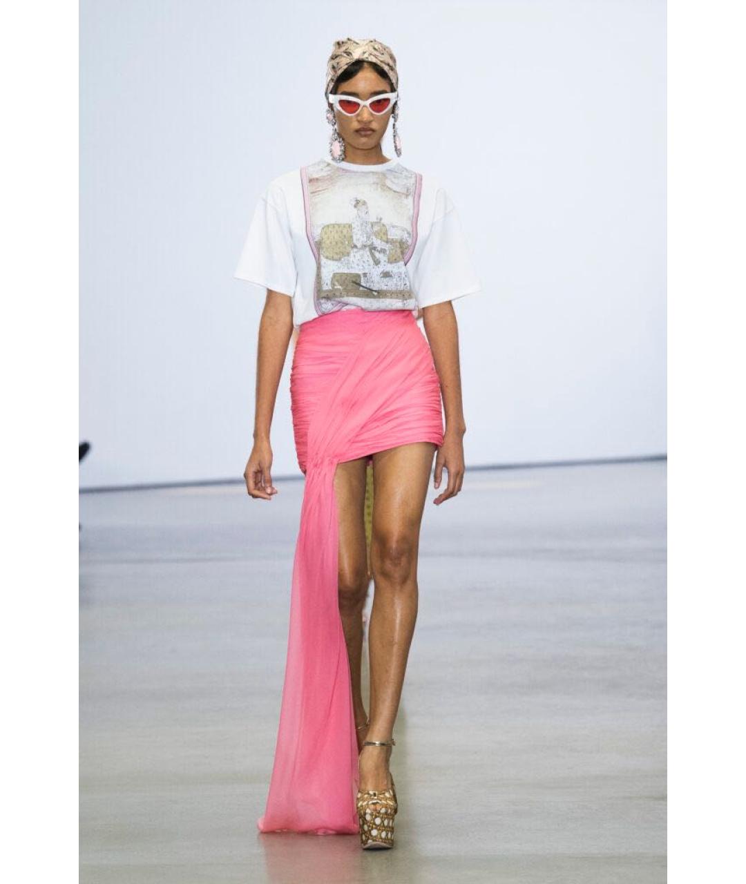 GIAMBATTISTA VALLI Белая хлопковая футболка, фото 3