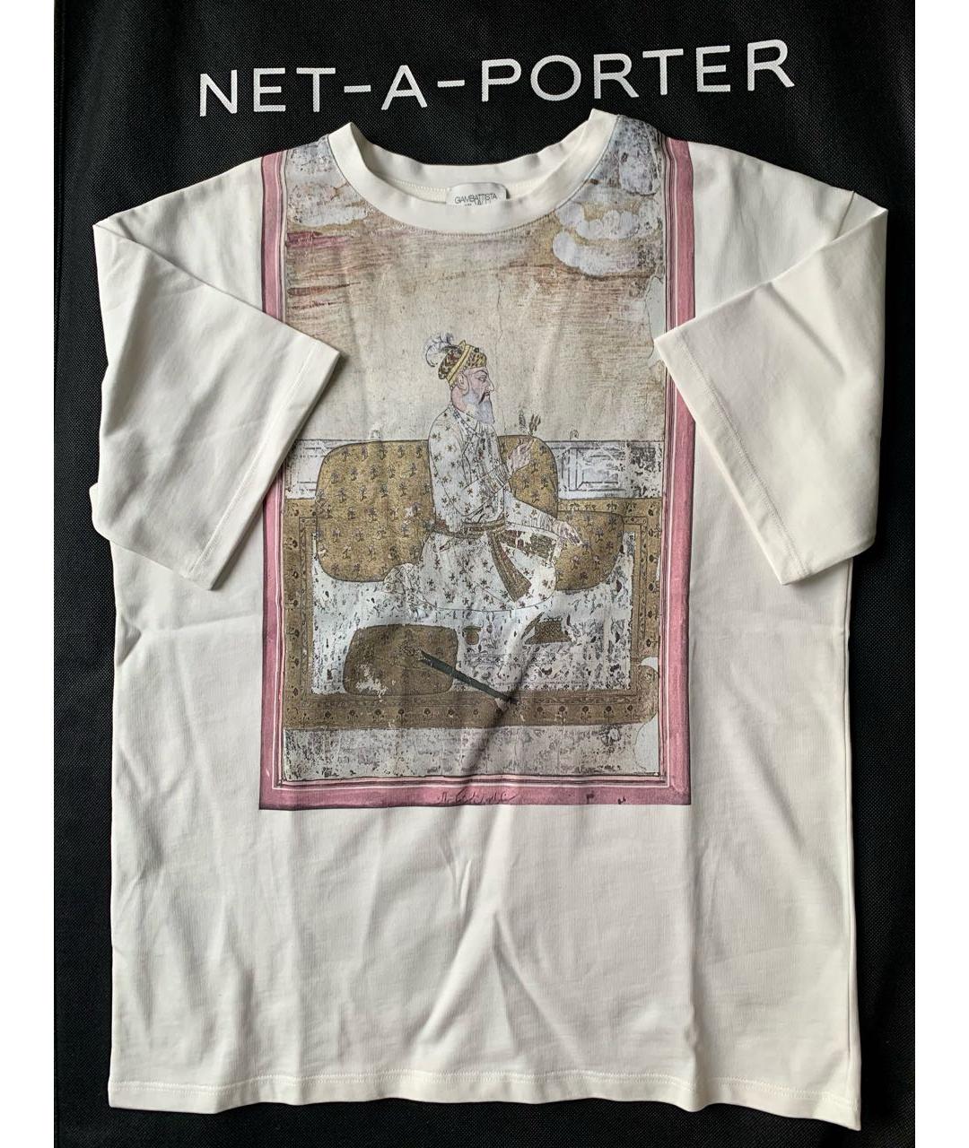 GIAMBATTISTA VALLI Белая хлопковая футболка, фото 4