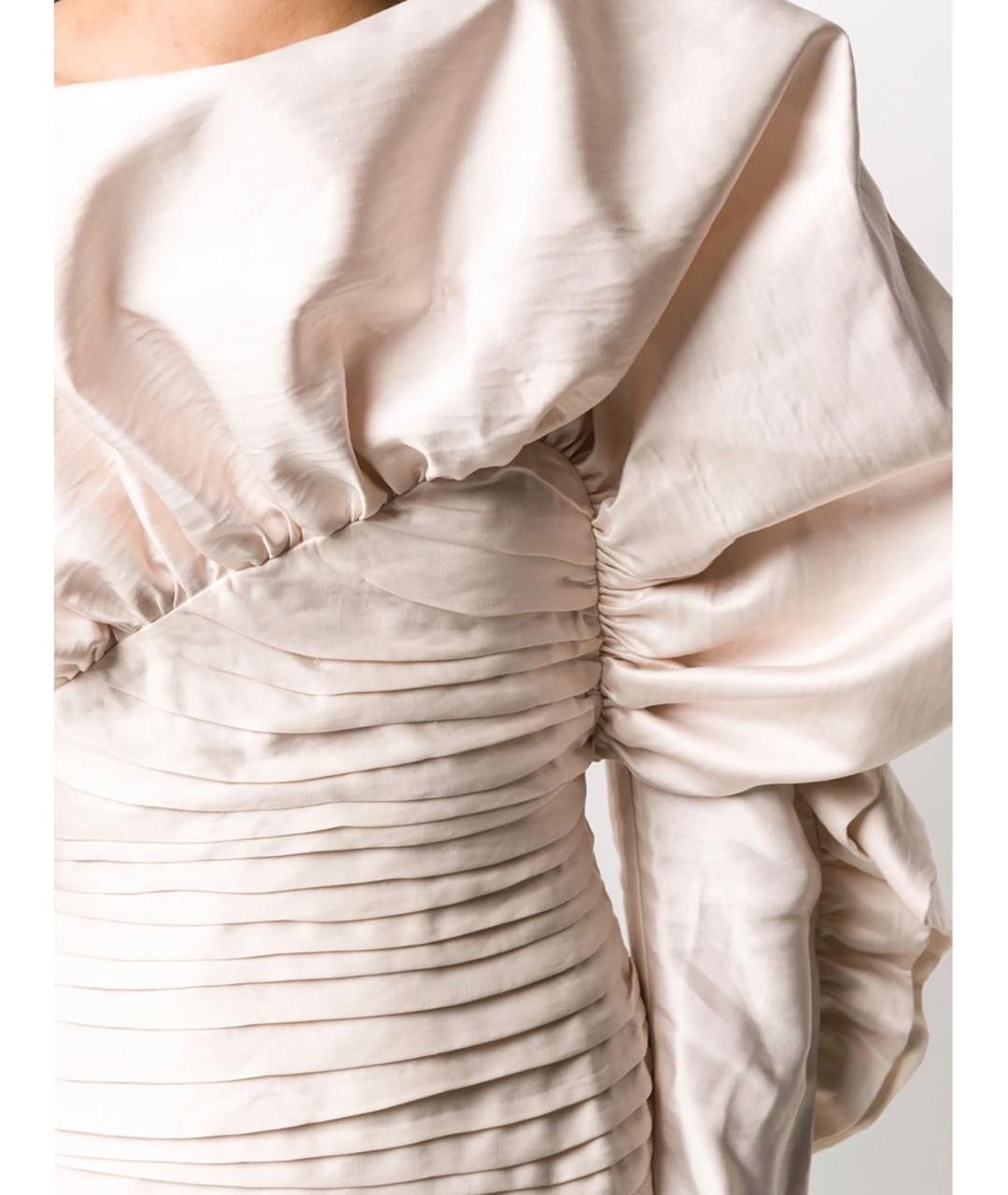 MAGDA BUTRYM Розовое вискозное вечернее платье, фото 4