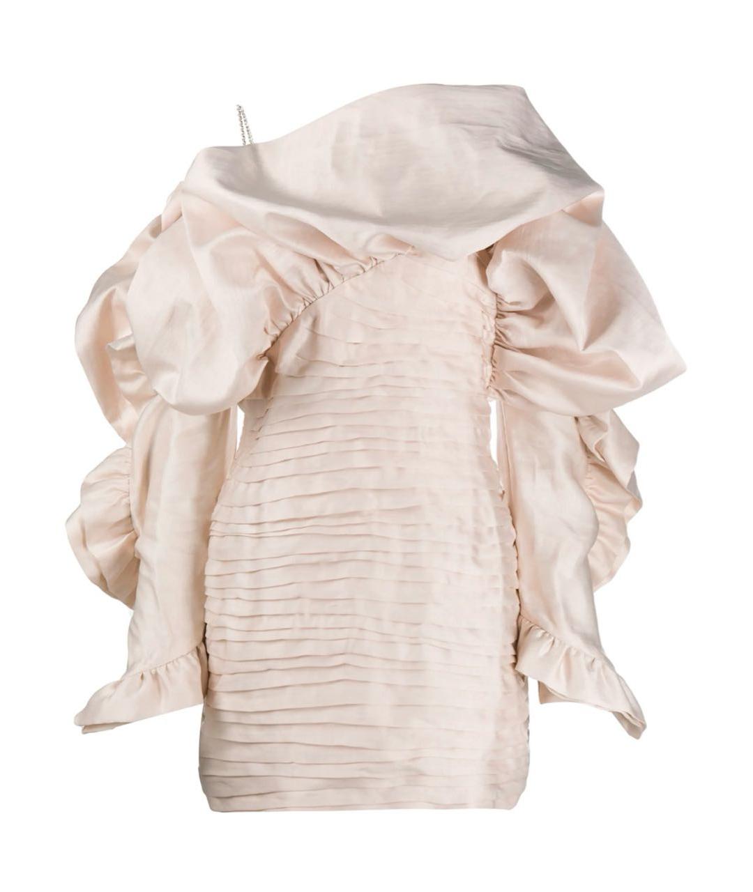 MAGDA BUTRYM Розовое вискозное вечернее платье, фото 1