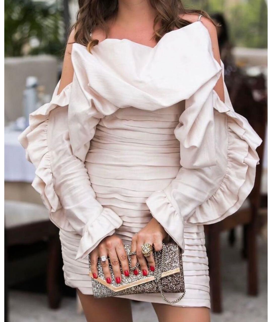 MAGDA BUTRYM Розовое вискозное вечернее платье, фото 6