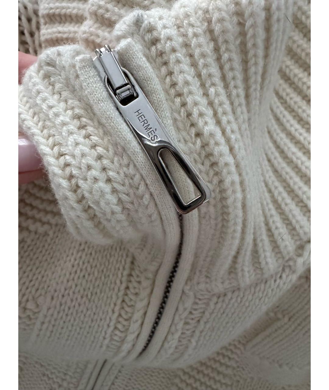 HERMES Бежевый кардиган, фото 4