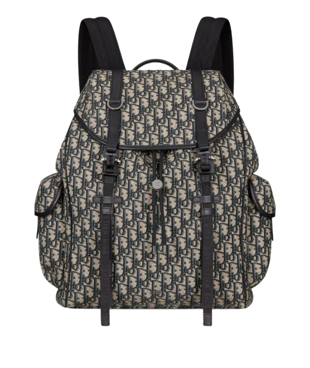 CHRISTIAN DIOR Бежевый тканевый рюкзак, фото 1