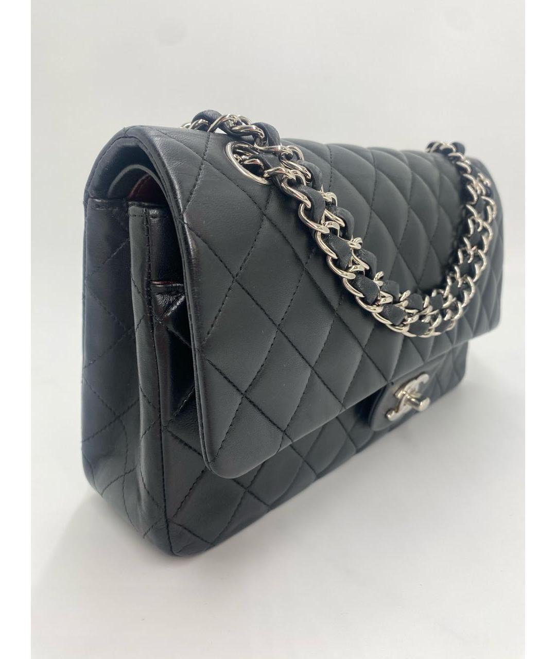 CHANEL Черная кожаная сумка через плечо, фото 2