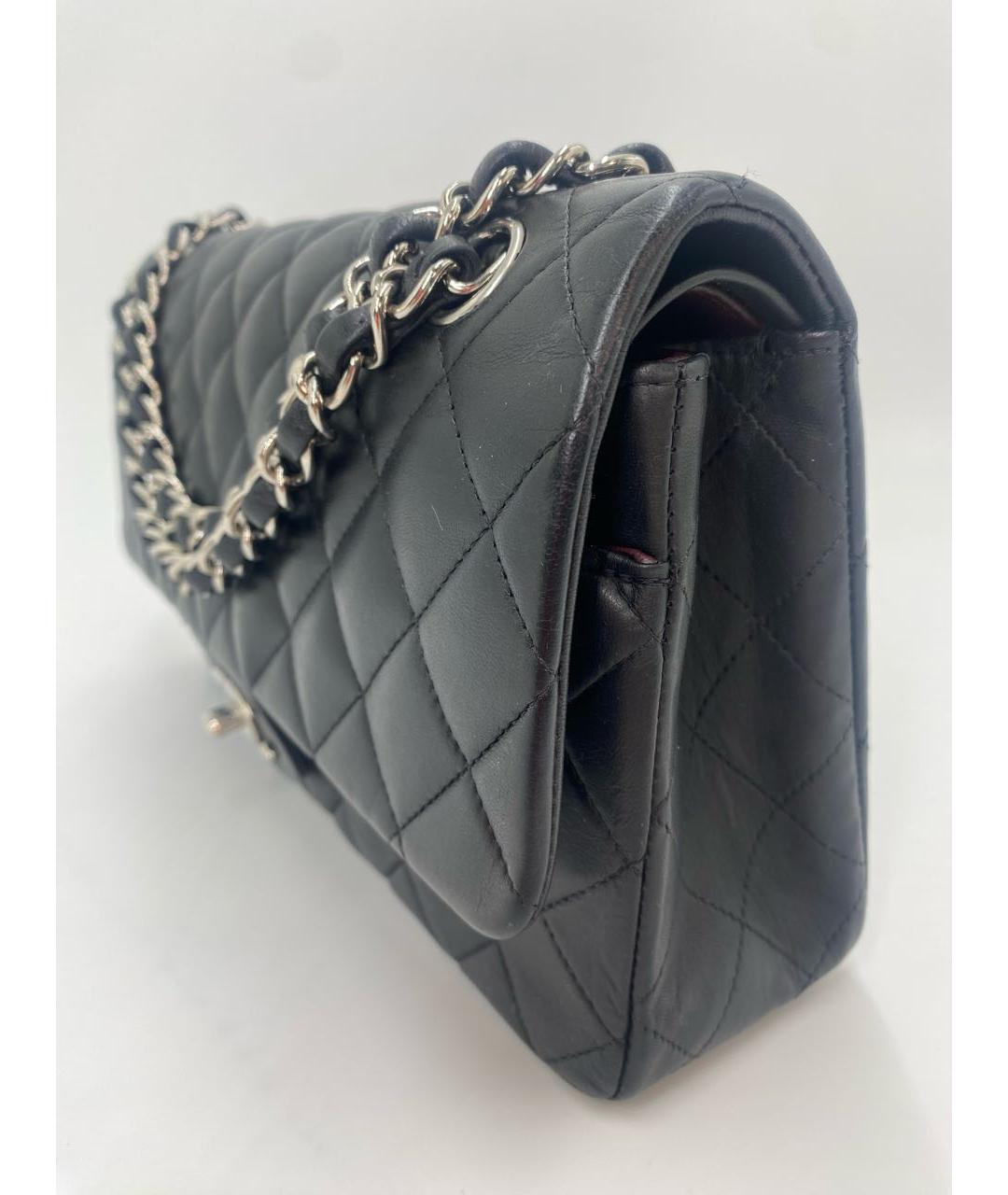 CHANEL Черная кожаная сумка через плечо, фото 5