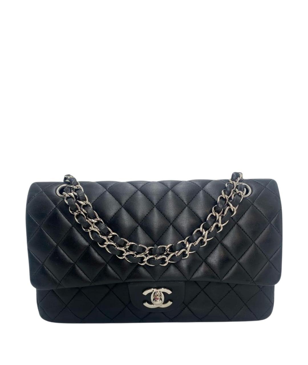 CHANEL Черная кожаная сумка через плечо, фото 1