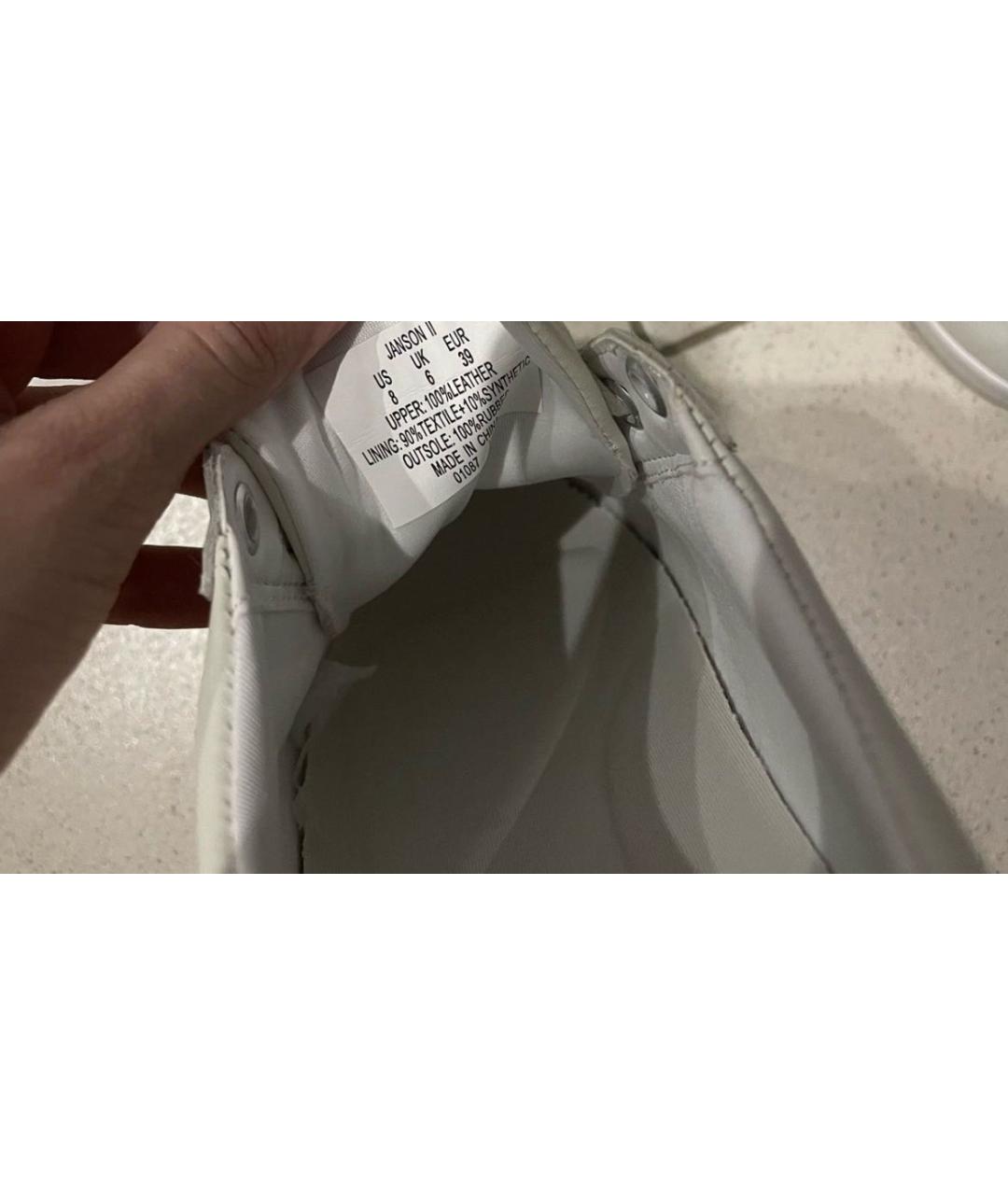 POLO RALPH LAUREN Белые кожаные кеды, фото 5