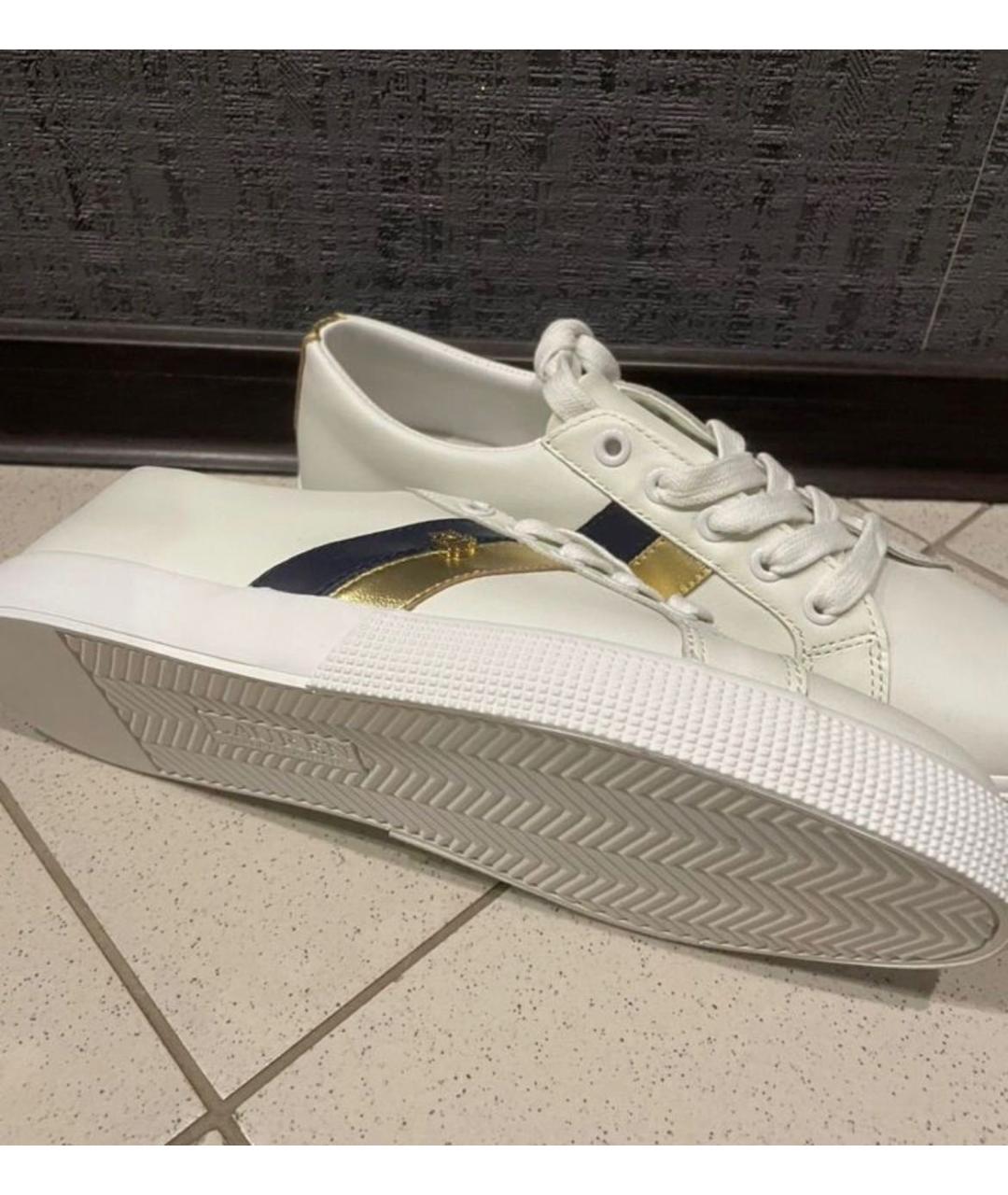 POLO RALPH LAUREN Белые кожаные кеды, фото 3