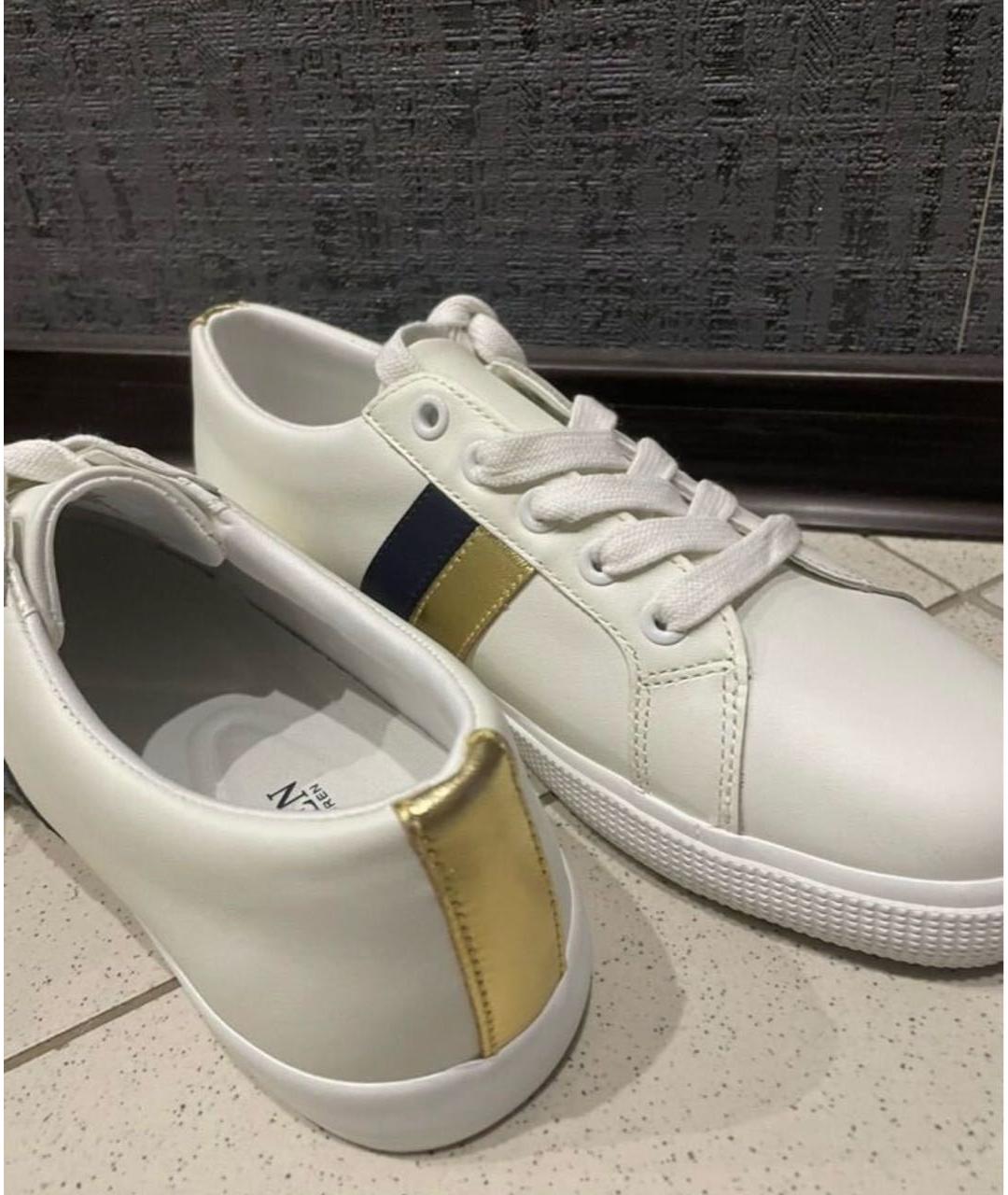 POLO RALPH LAUREN Белые кожаные кеды, фото 4