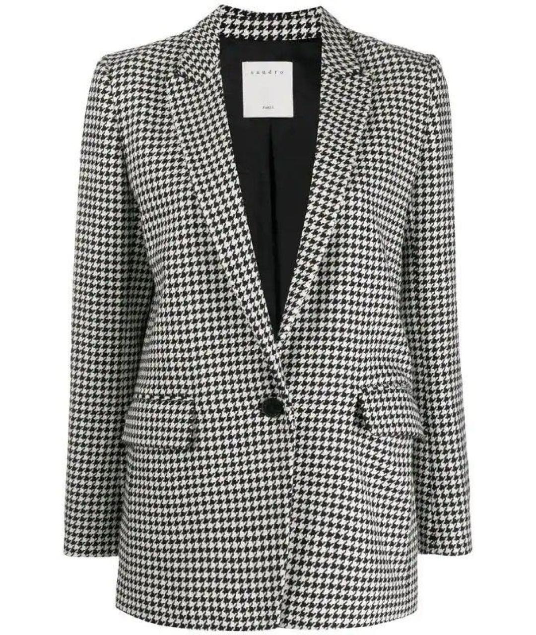 SANDRO Серый вискозный жакет/пиджак, фото 1