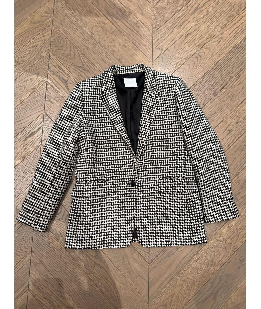 SANDRO Серый вискозный жакет/пиджак, фото 2