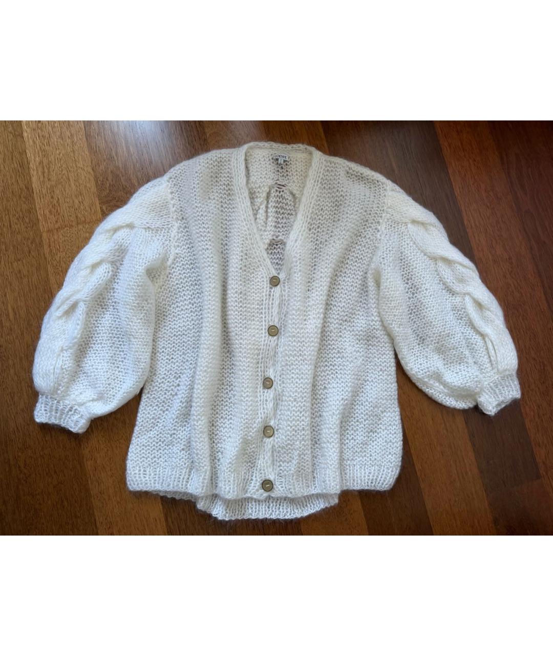 LOEWE Белый шерстяной кардиган, фото 8