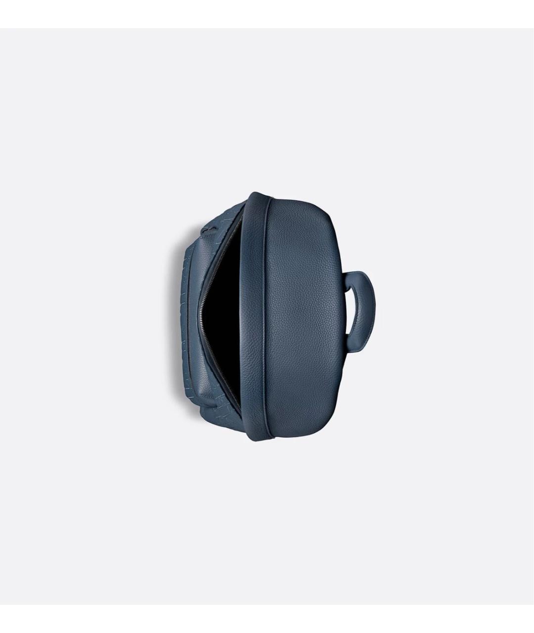 CHRISTIAN DIOR Синий кожаный рюкзак, фото 5