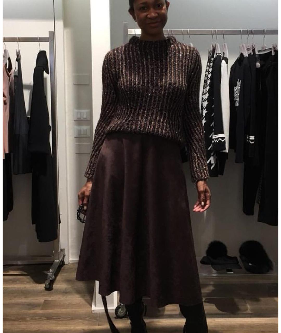 D.EXTERIOR Коричневый кашемировый джемпер / свитер, фото 4