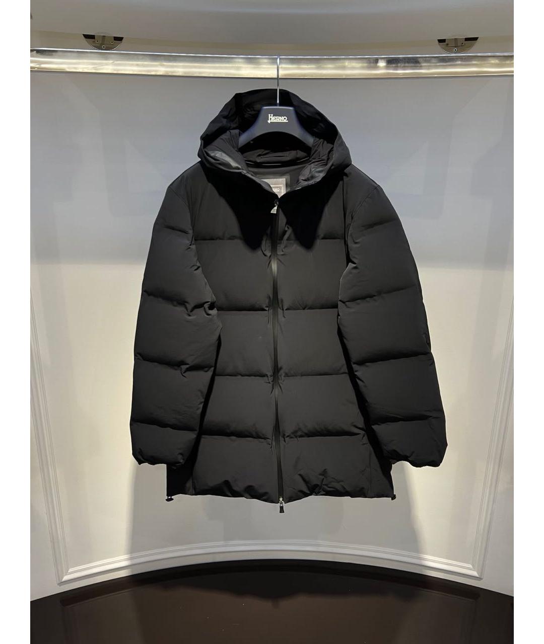 HERNO Черная полиамидовая куртка, фото 3