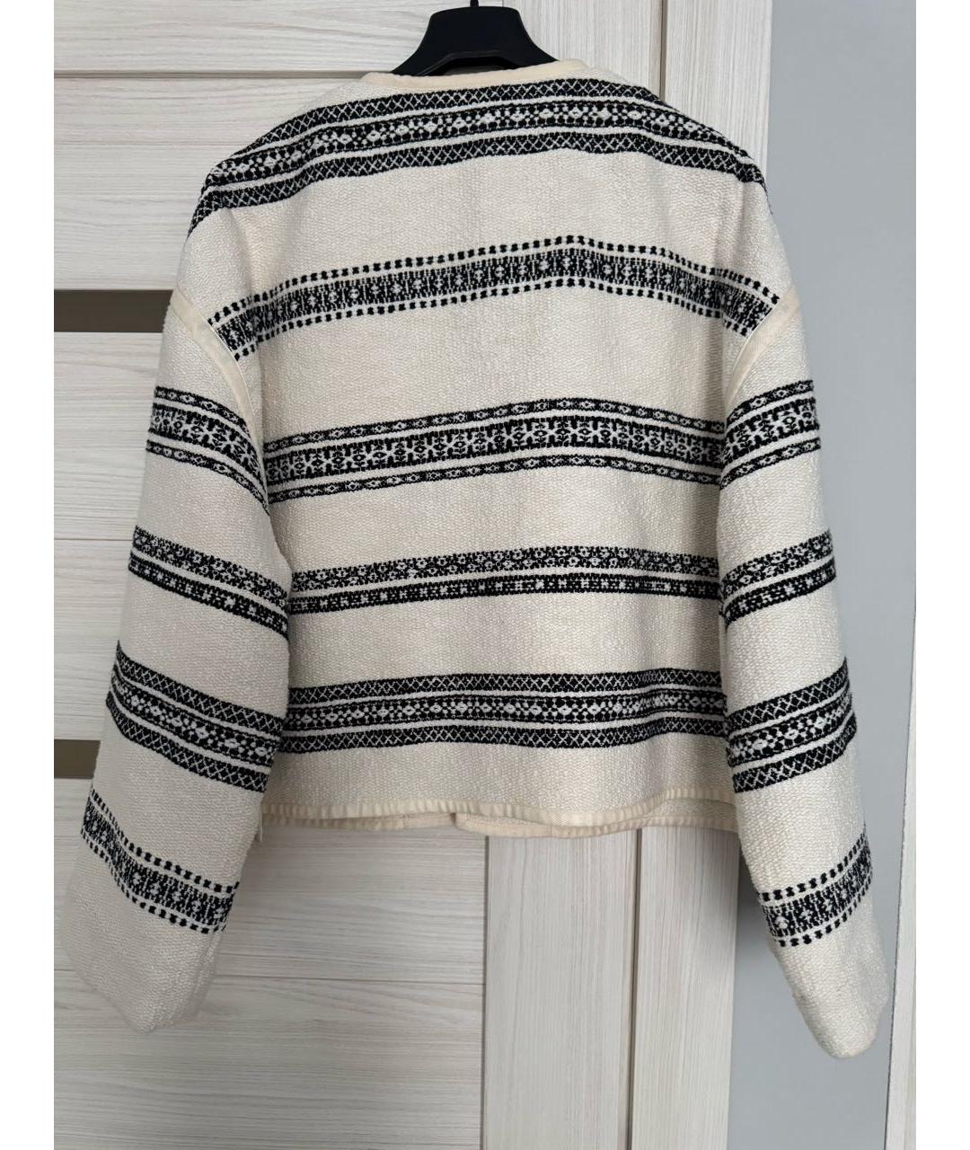 CELINE Бежевый шерстяной жакет/пиджак, фото 2