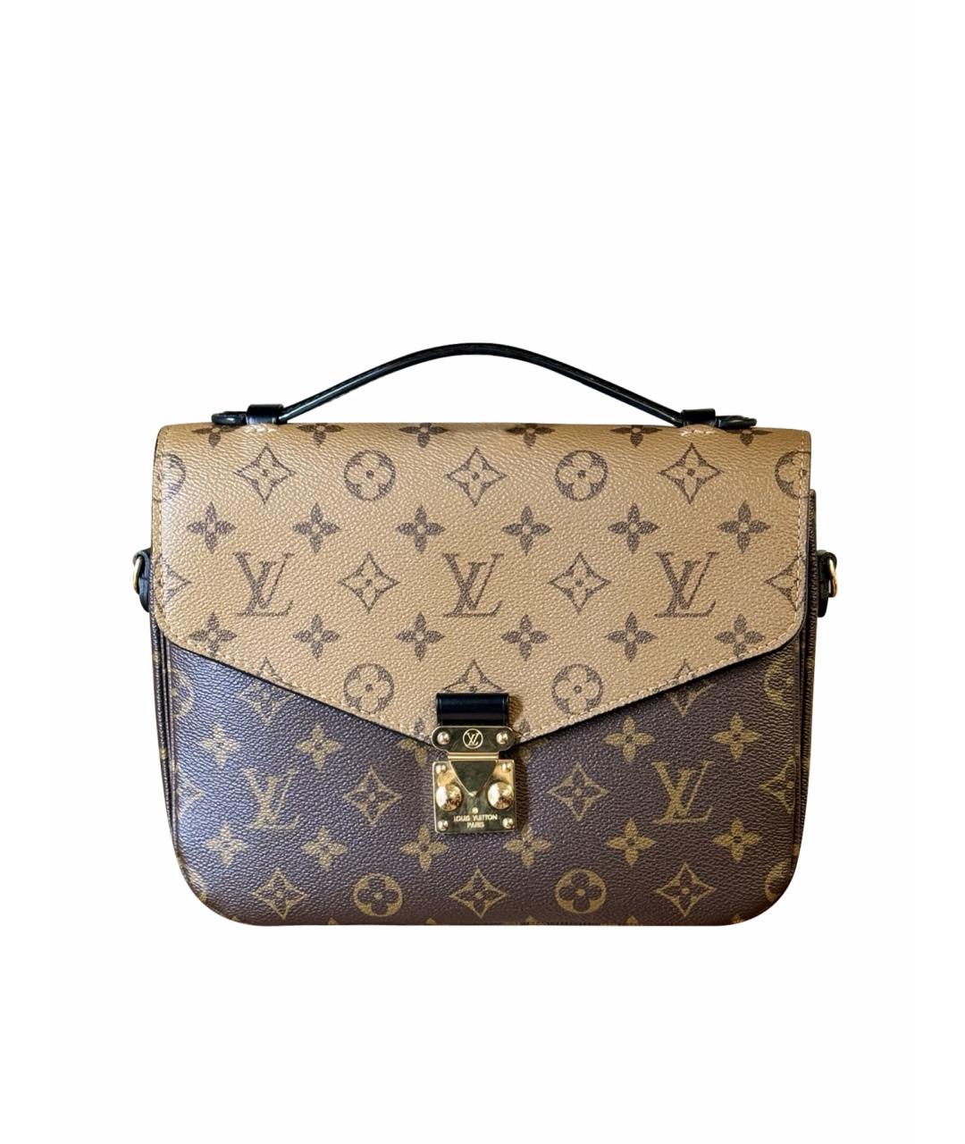 LOUIS VUITTON Коричневая сумка через плечо из искусственной кожи, фото 1