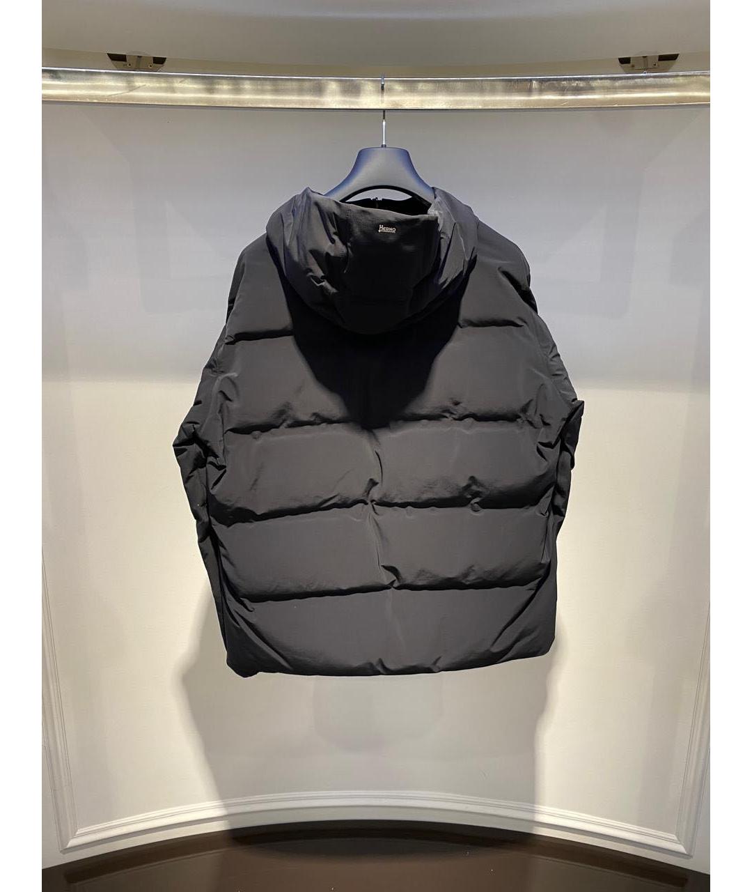 HERNO Черная полиамидовая куртка, фото 2
