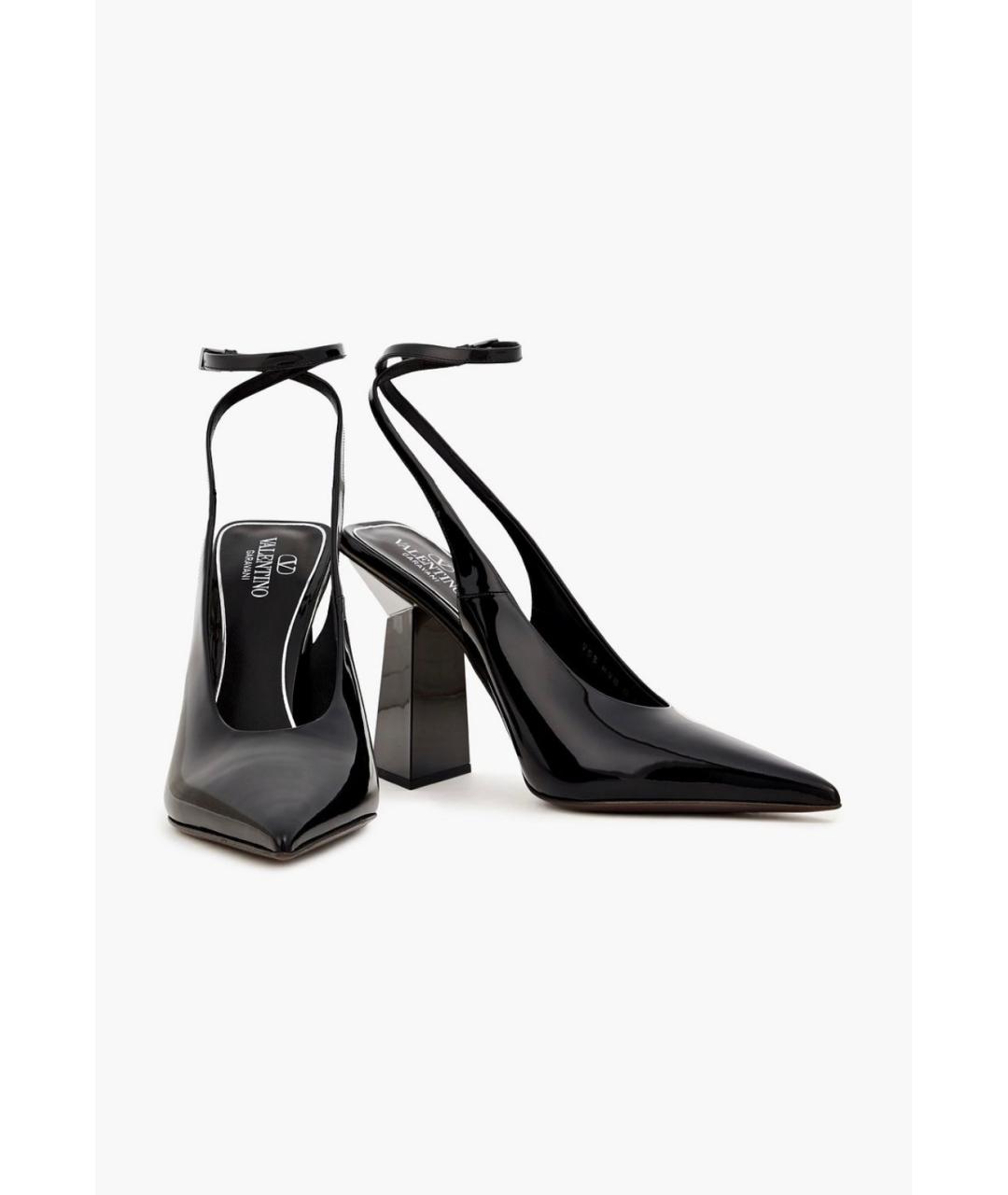 VALENTINO Черные туфли из лакированной кожи, фото 2