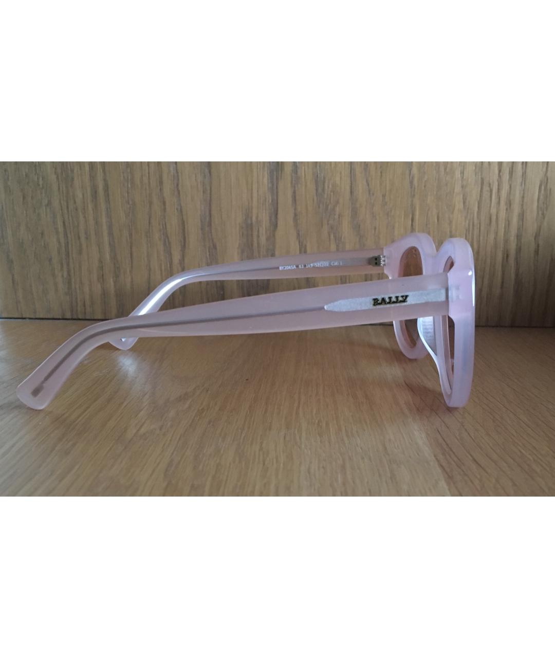 BALLY Розовые пластиковые солнцезащитные очки, фото 5