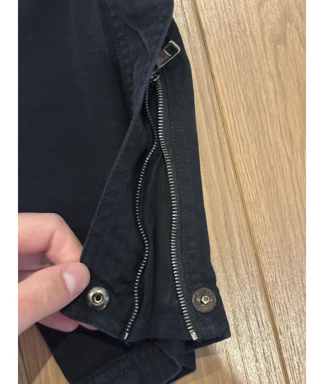 DOLCE&GABBANA Черные хлопко-эластановые прямые джинсы, фото 4