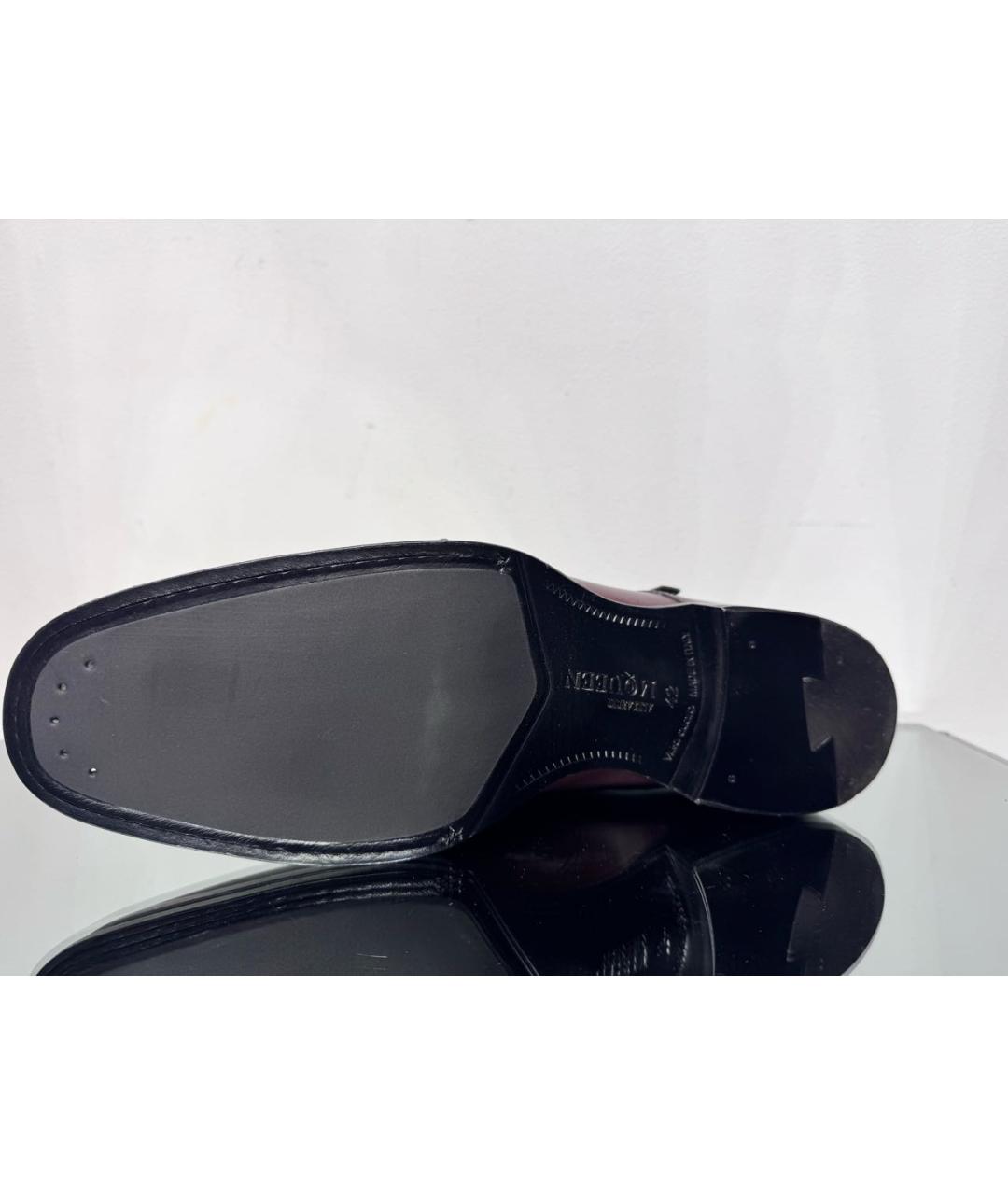 ALEXANDER MCQUEEN Коричневые кожаные туфли, фото 8