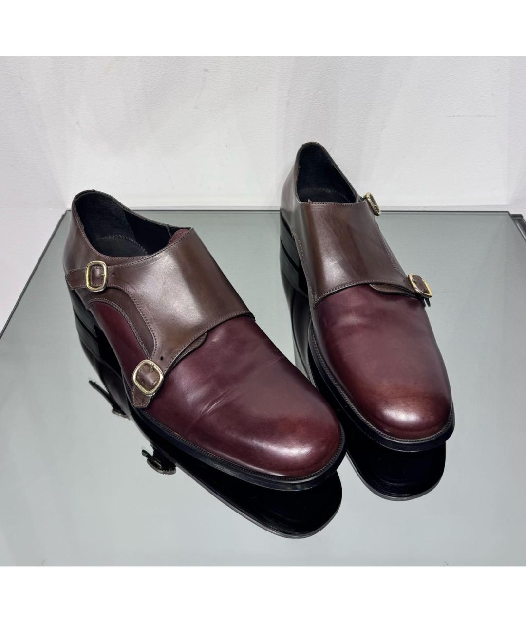 ALEXANDER MCQUEEN Коричневые кожаные туфли, фото 7