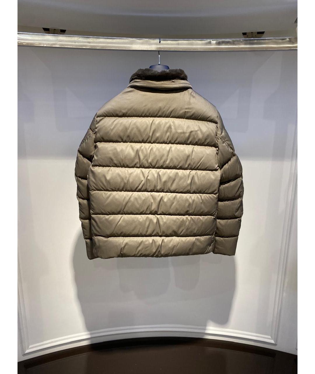 HERNO Коричневая полиэстеровая куртка, фото 2