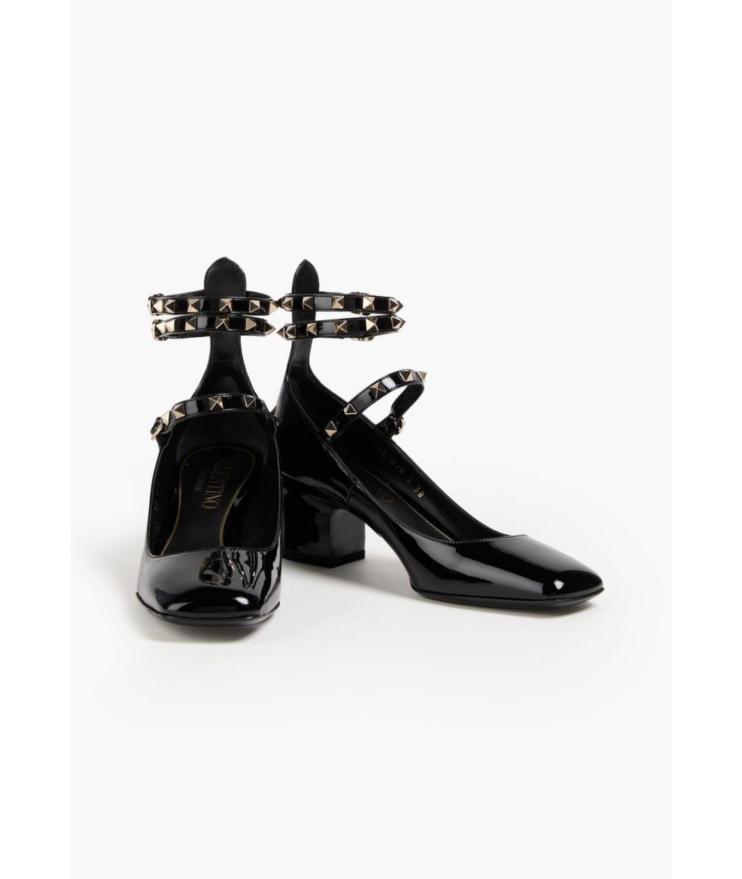 VALENTINO Черные туфли из лакированной кожи, фото 2