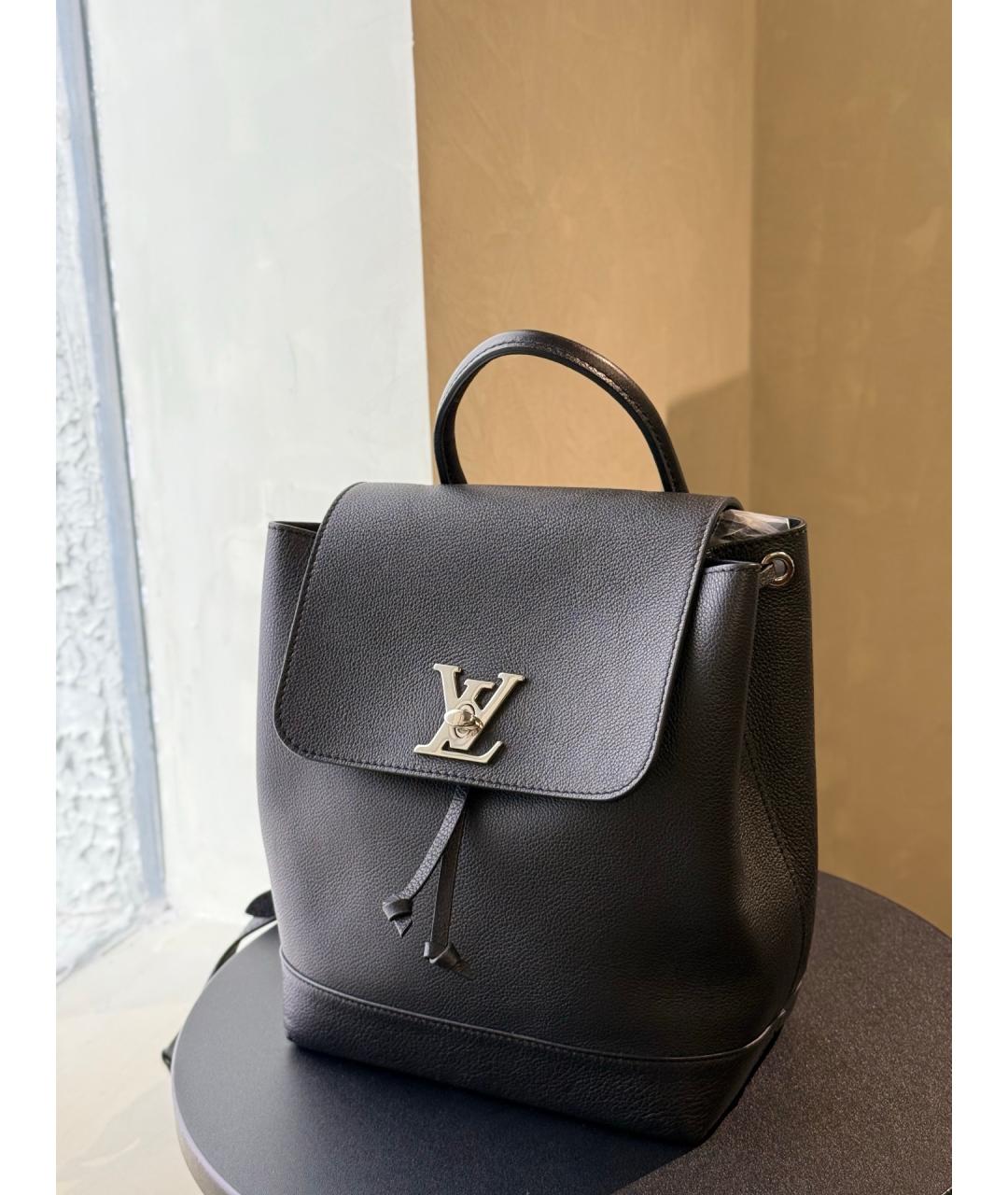 LOUIS VUITTON Черный кожаный рюкзак, фото 2
