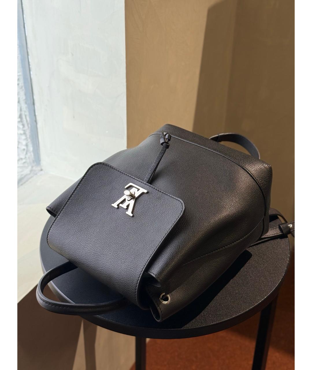 LOUIS VUITTON Черный кожаный рюкзак, фото 5