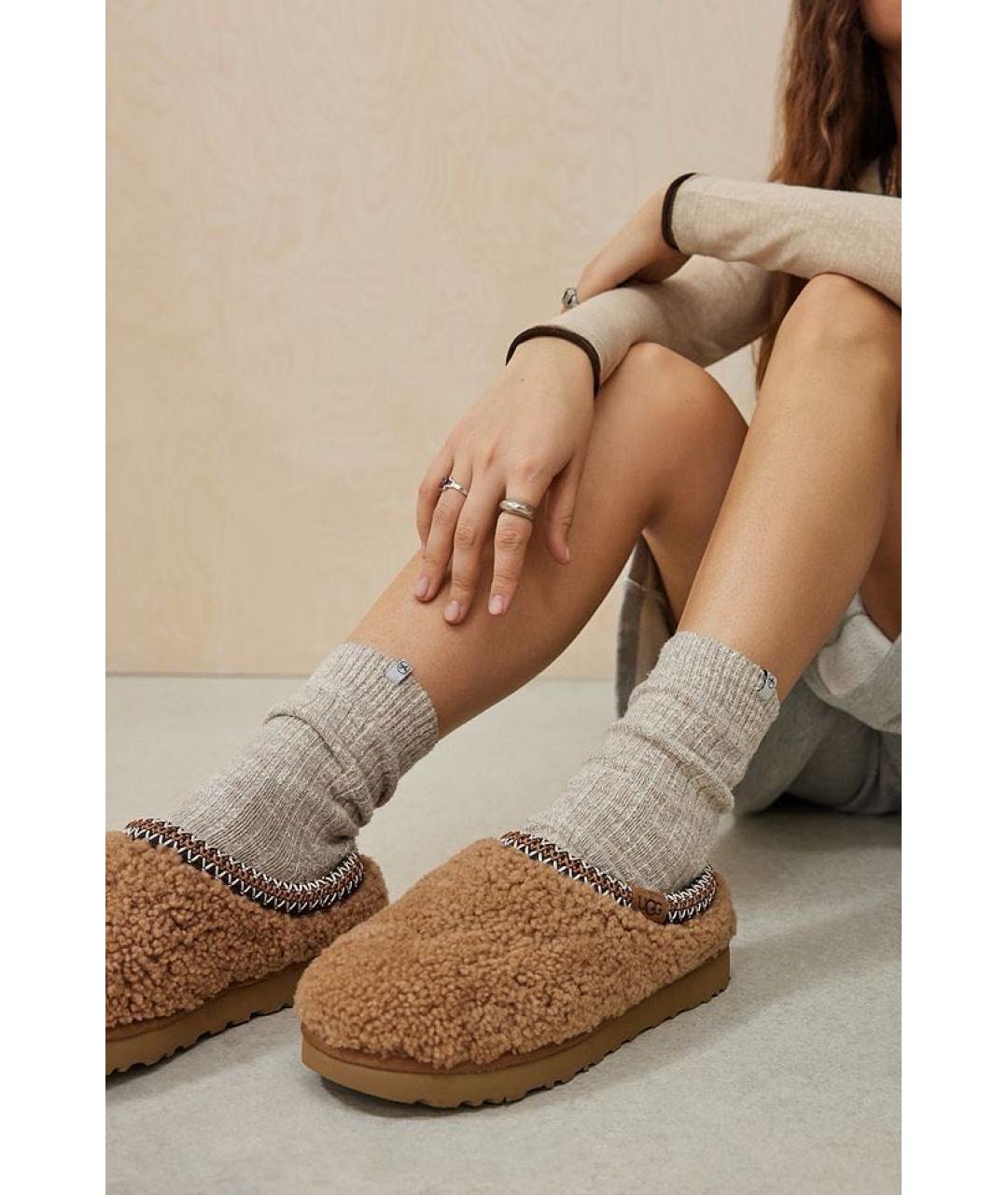 UGG AUSTRALIA Коричневые сабо, фото 7
