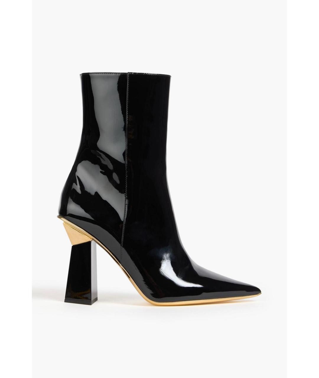 VALENTINO Черные ботильоны из лакированной кожи, фото 4