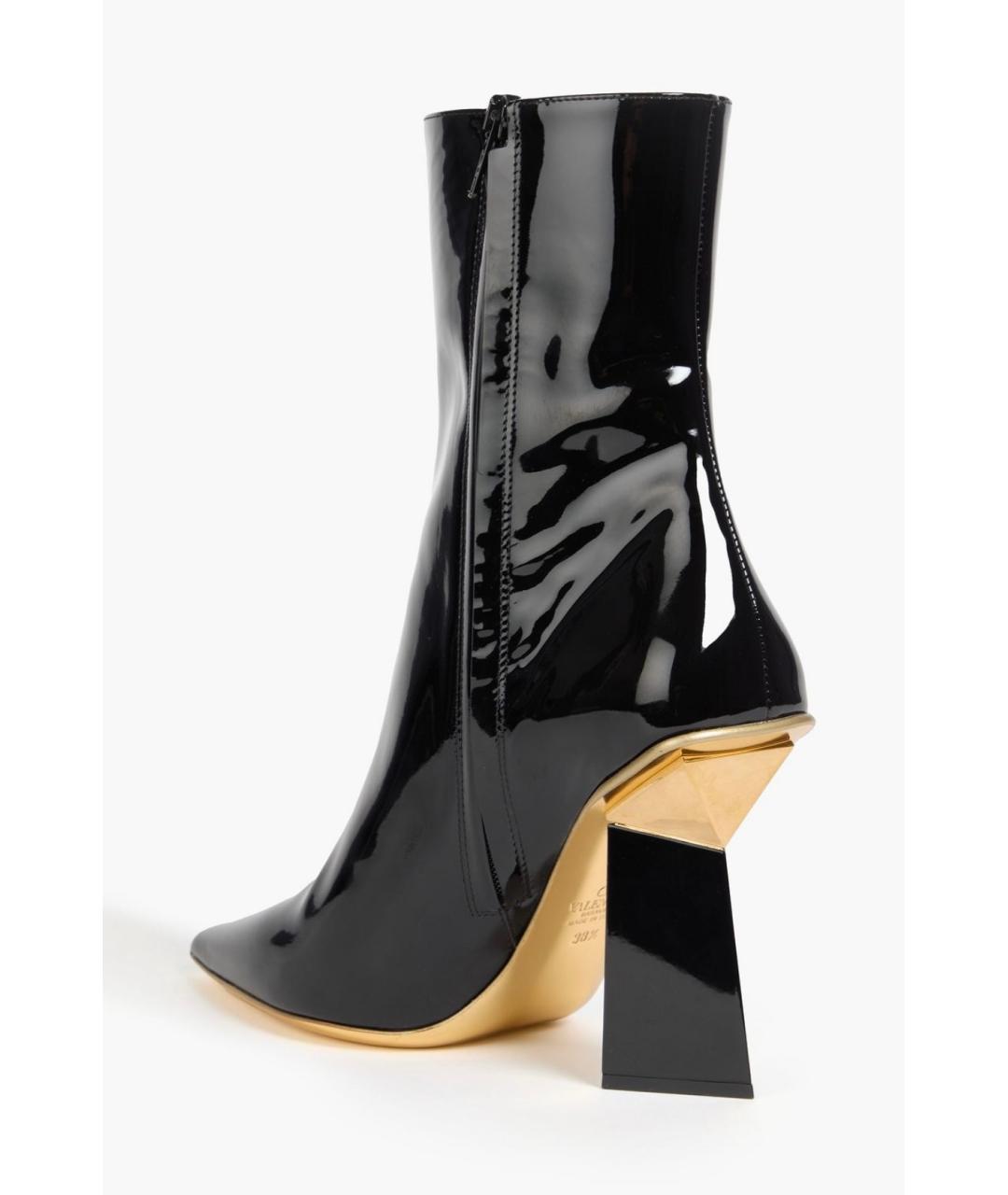VALENTINO Черные ботильоны из лакированной кожи, фото 3