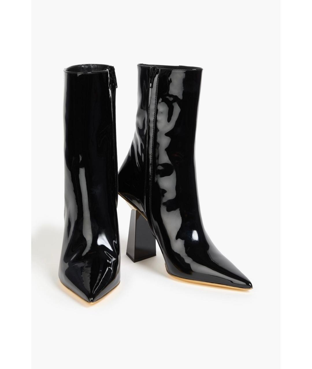 VALENTINO Черные ботильоны из лакированной кожи, фото 2