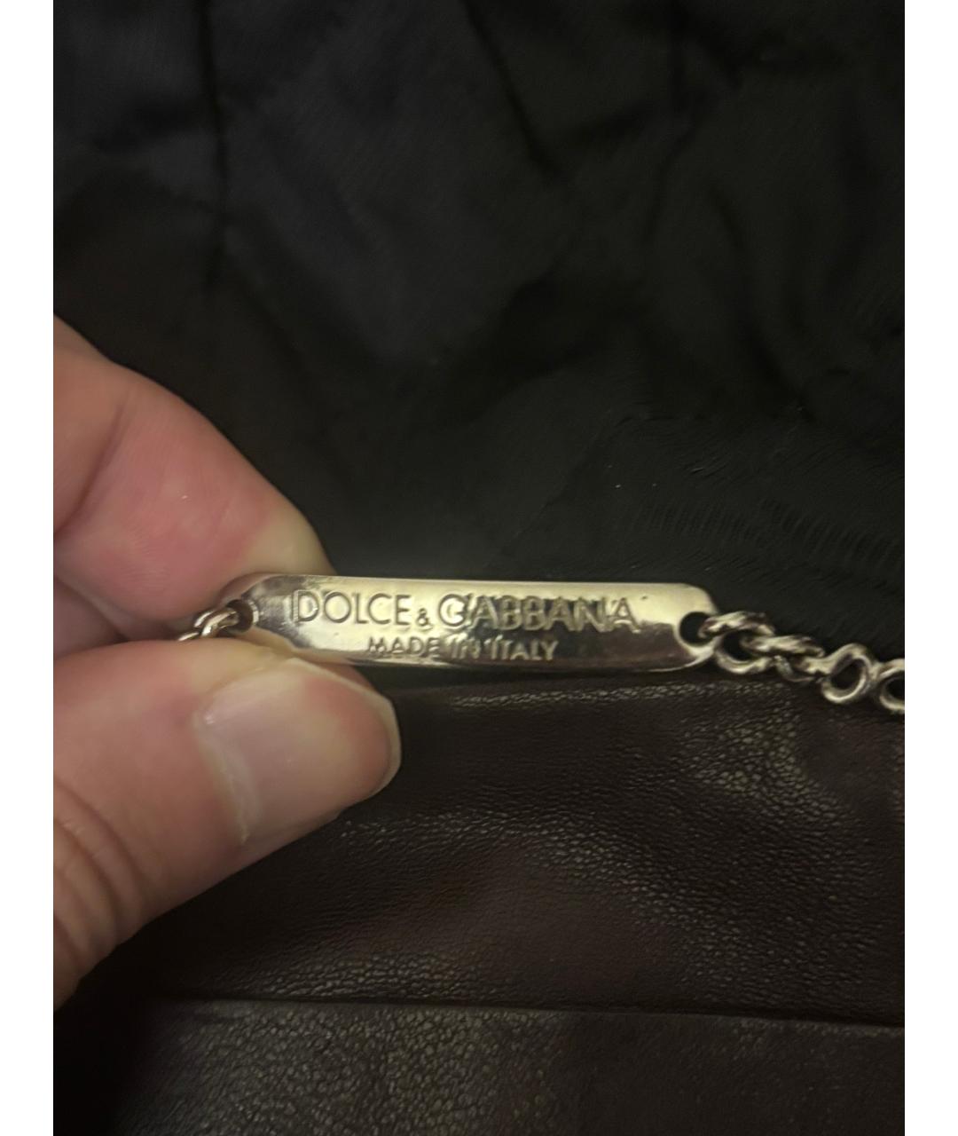 DOLCE&GABBANA Бордовая кожаная куртка, фото 4