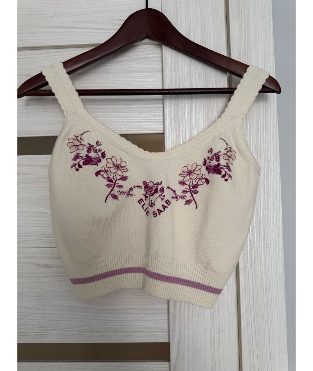 ELIE SAAB Бежевый шерстяной кардиган, фото 3