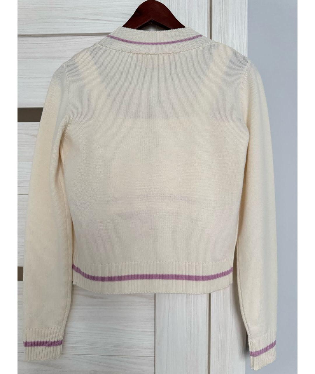 ELIE SAAB Бежевый шерстяной кардиган, фото 2