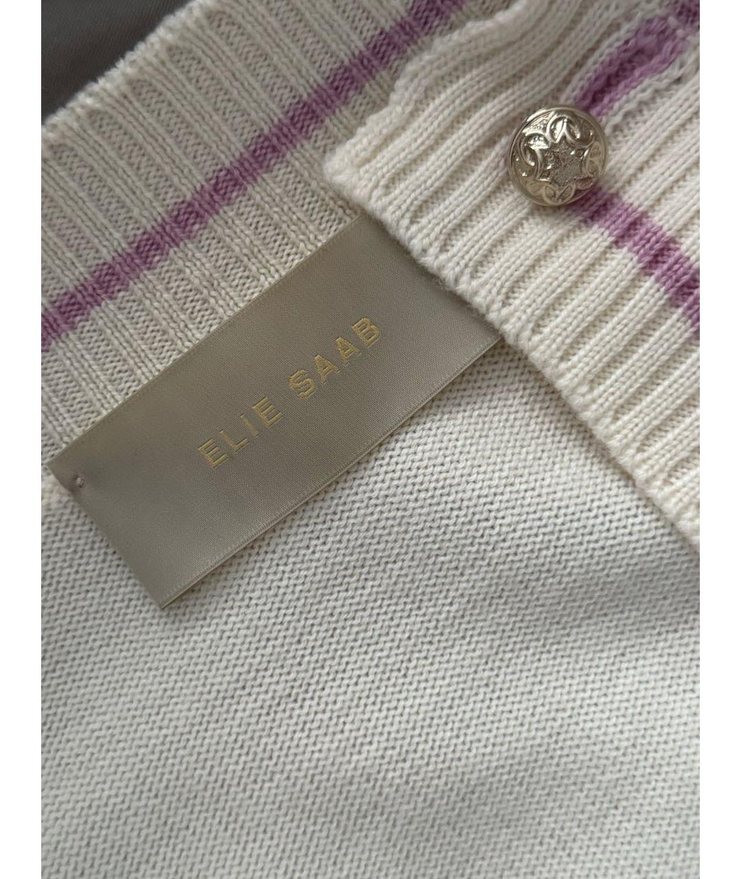 ELIE SAAB Бежевый шерстяной кардиган, фото 5