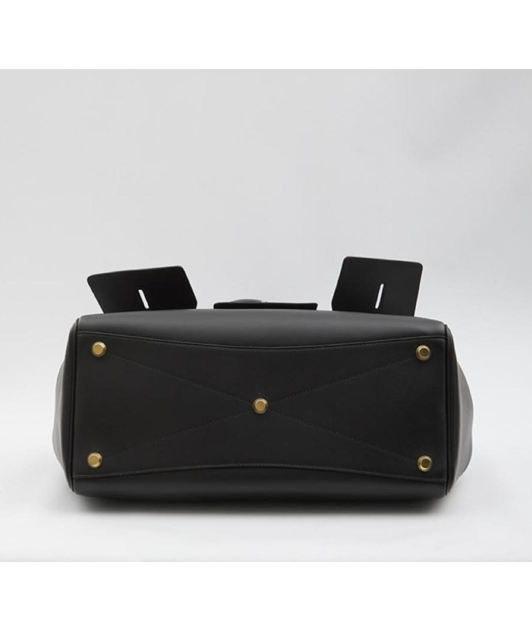 BALENCIAGA Черная кожаная сумка тоут, фото 2