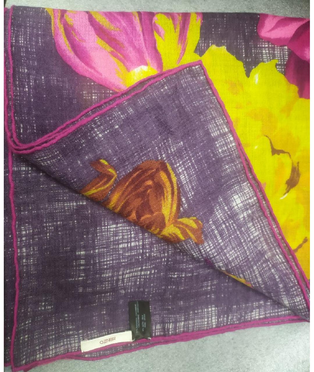 KENZO Мульти кашемировый платок, фото 4