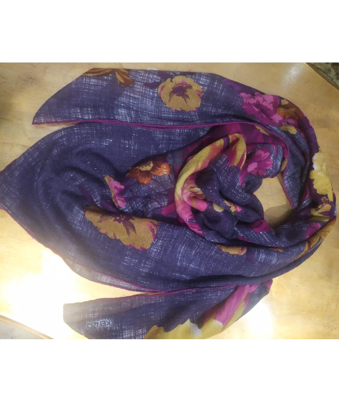 KENZO Мульти кашемировый платок, фото 2