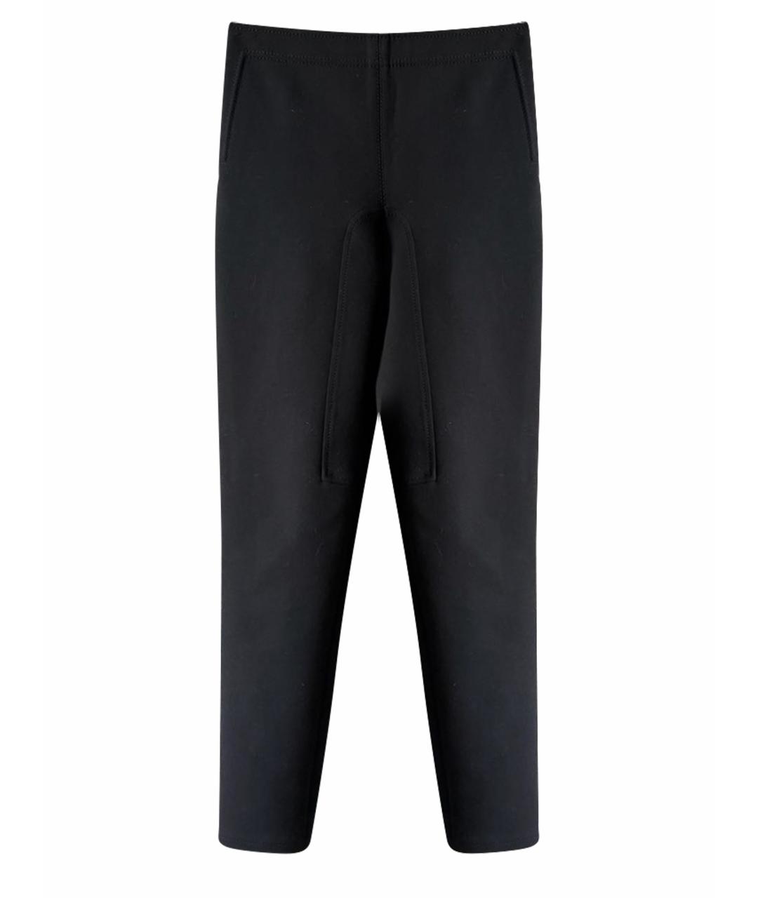 HERMES Черные шерстяные леггинсы и велосипедки, фото 1