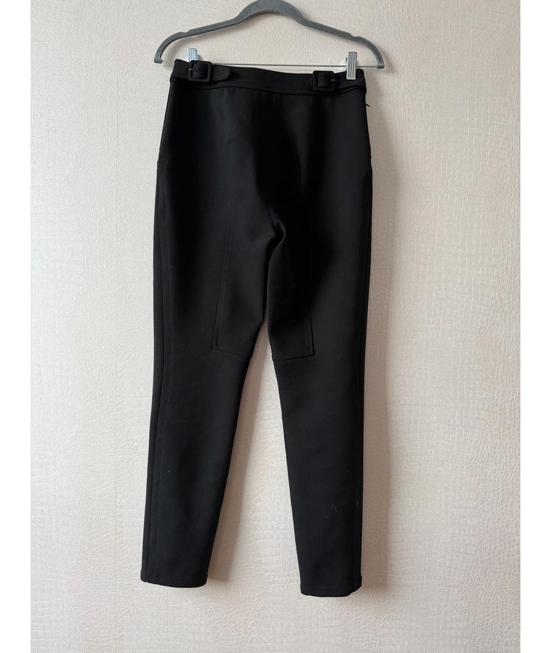 HERMES Черные шерстяные леггинсы и велосипедки, фото 2